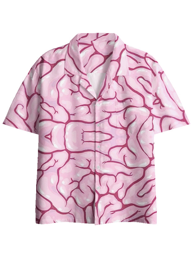 CEREBRAL CORTEX BUTTON UP POCKET SHIRT