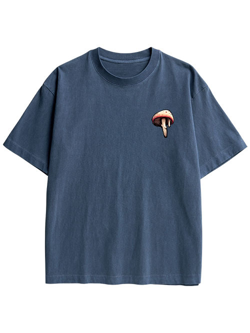 MELTING GIRL DOUBLE SIDED PRINT WASHED TSHIRT