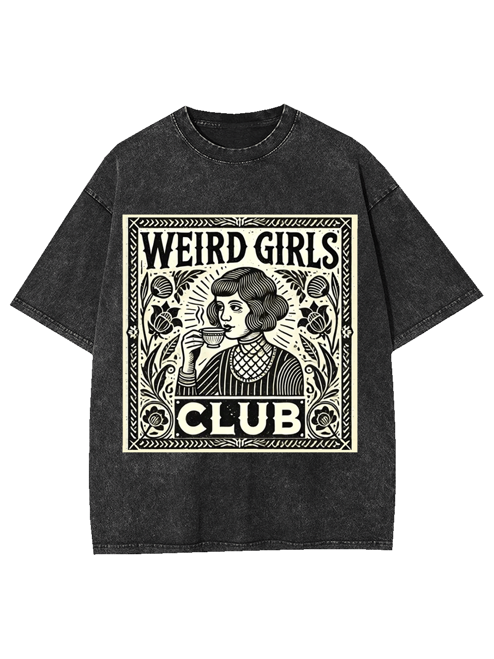 WEIRD GIRLS CLUB WASHED TSHIRT