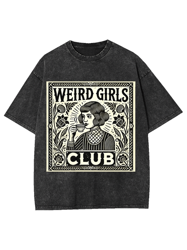 WEIRD GIRLS CLUB WASHED TSHIRT