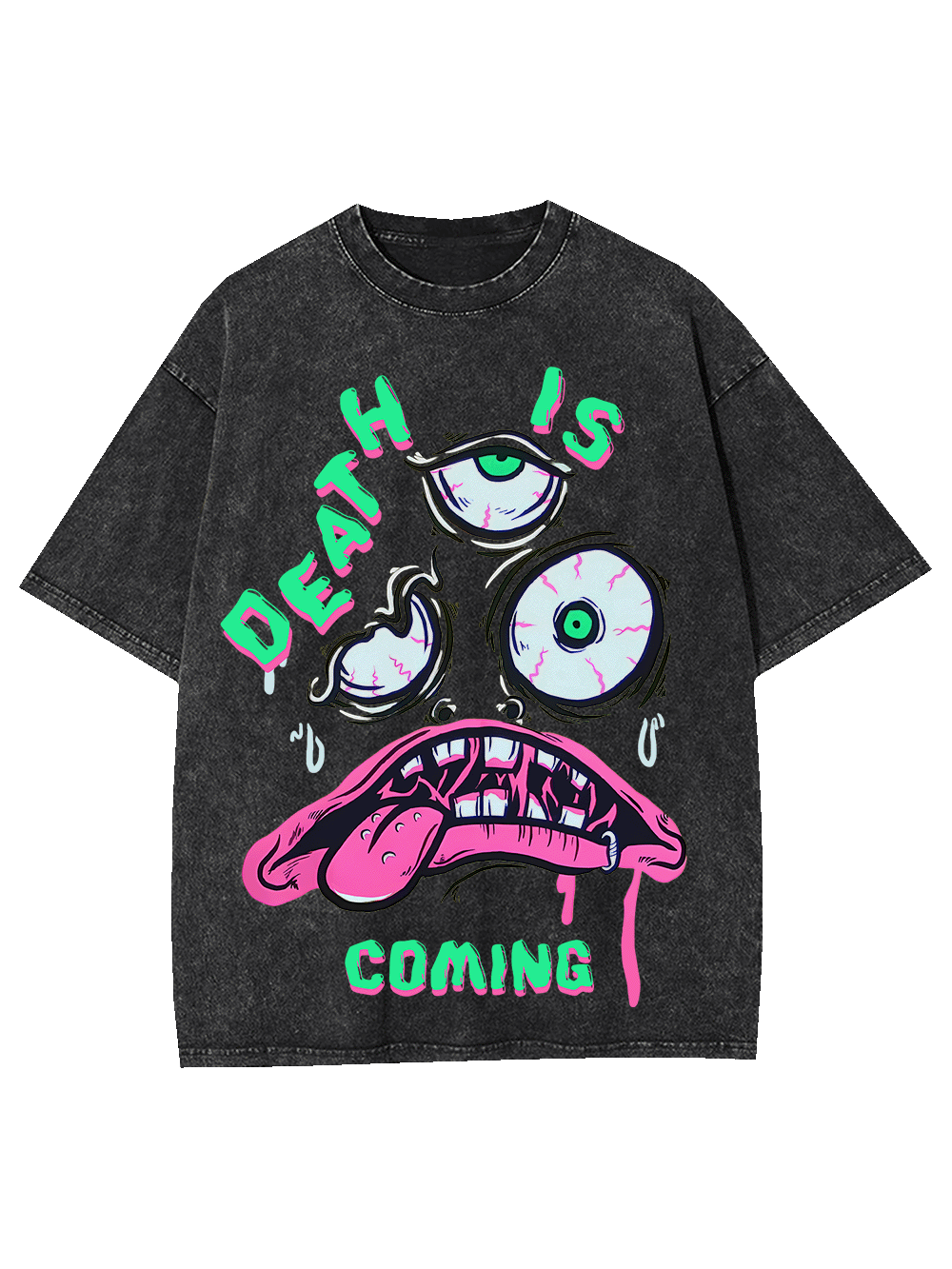 DEATH IS COMING WASHED TSHIRT