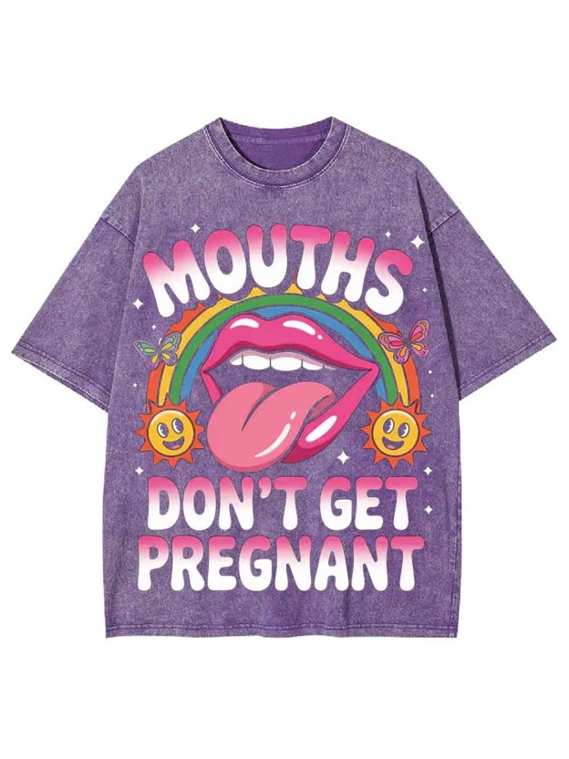 DON'T GET PREGNANT WASHED TSHIRT