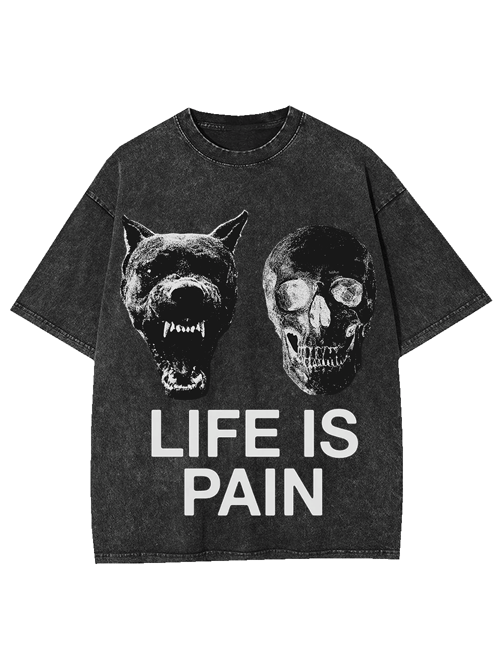 LIFE IS PAIN WASHED TSHIRT