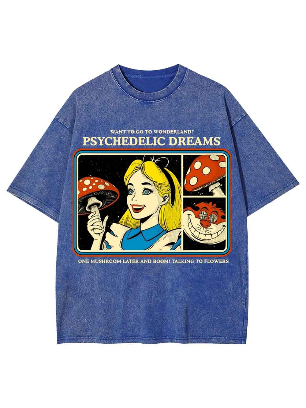 PSYCHEDELIC  DREAMS WASHED TSHIRT