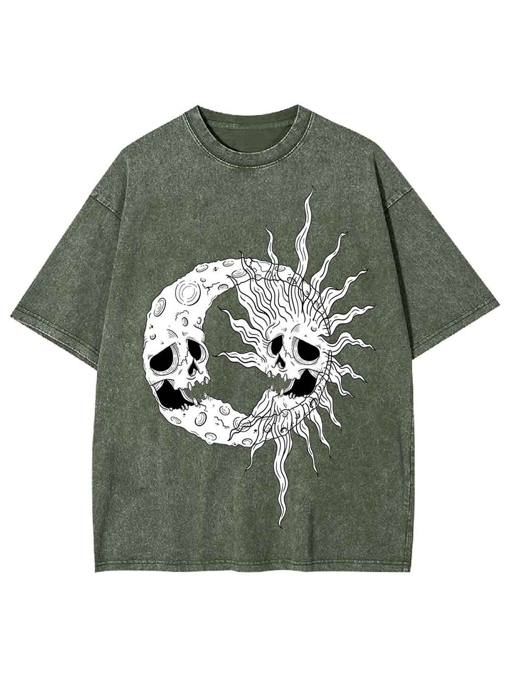 Celestial Skull Washed Tshirt