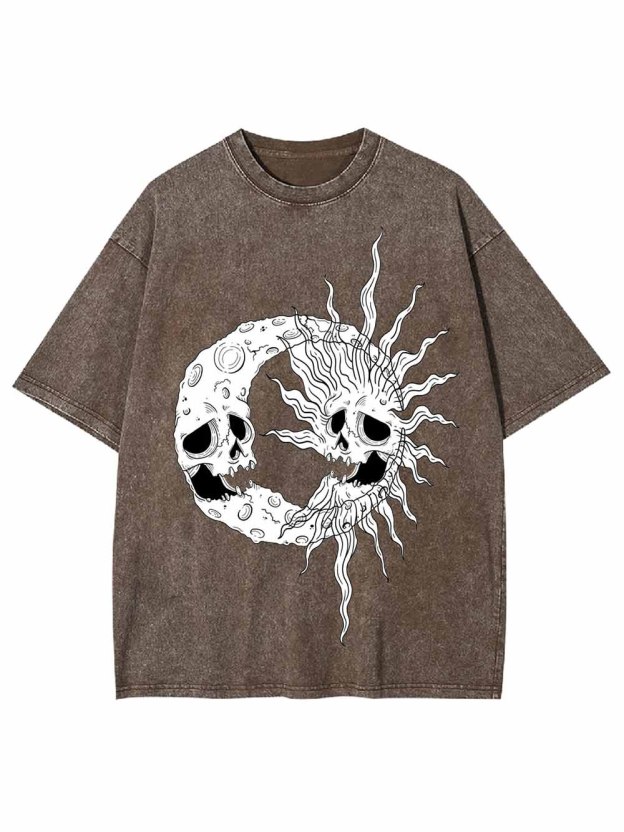 Celestial Skull Washed Tshirt