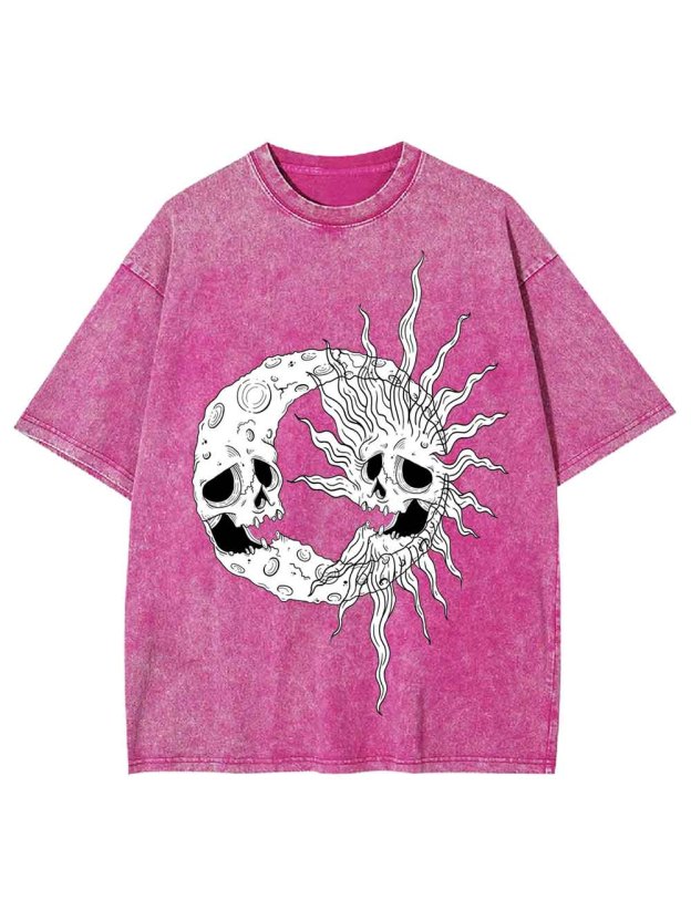 Celestial Skull Washed Tshirt