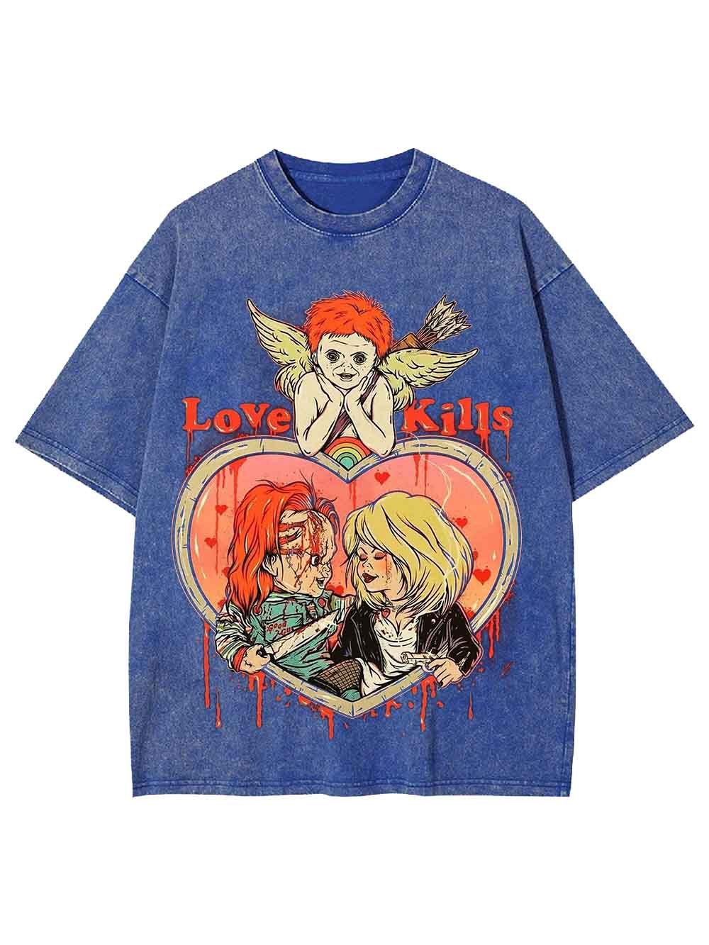 Love Kills Washed Tshirt