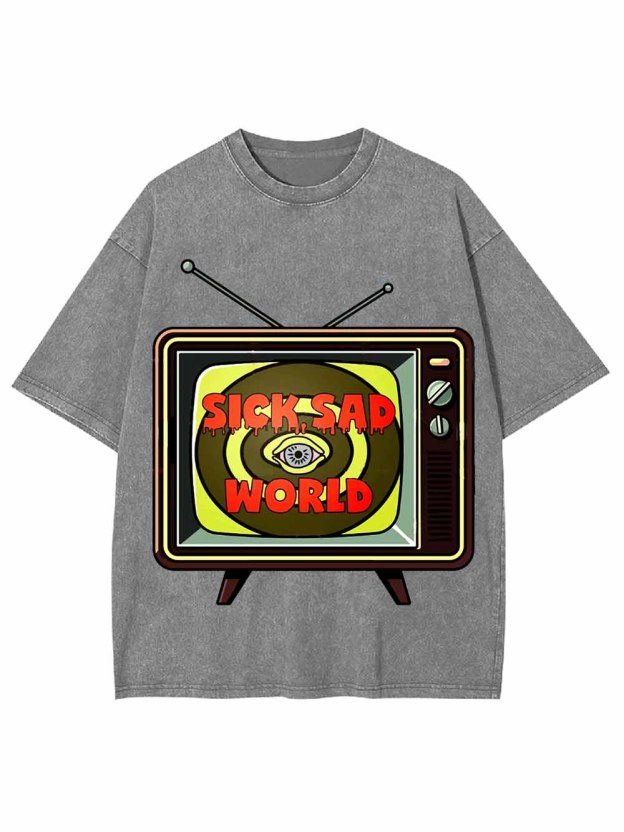 Sick Sad World Washed Tshirt