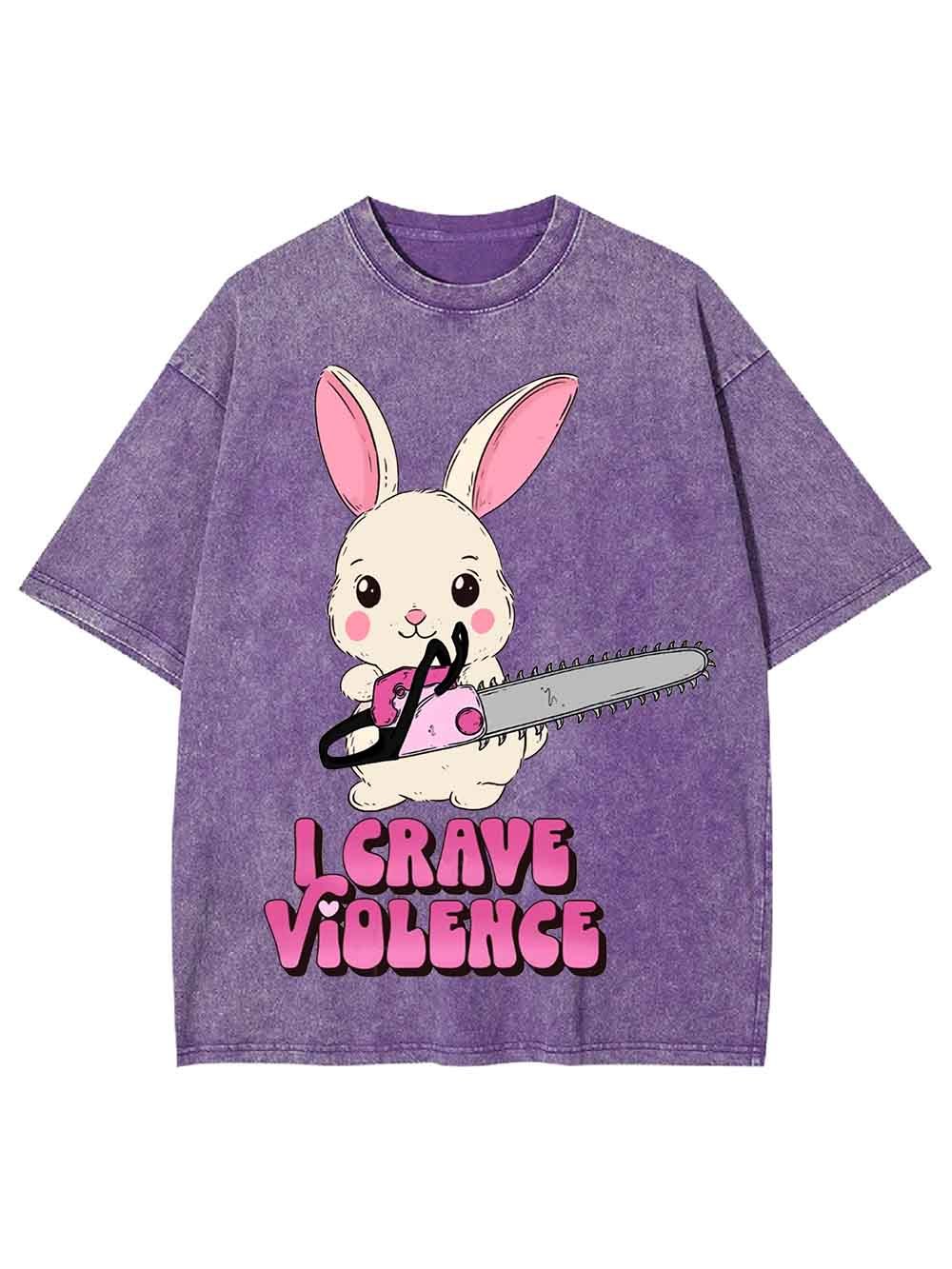 Lcrave Violence Washed Tshirt-ClassyOutlaw Sale