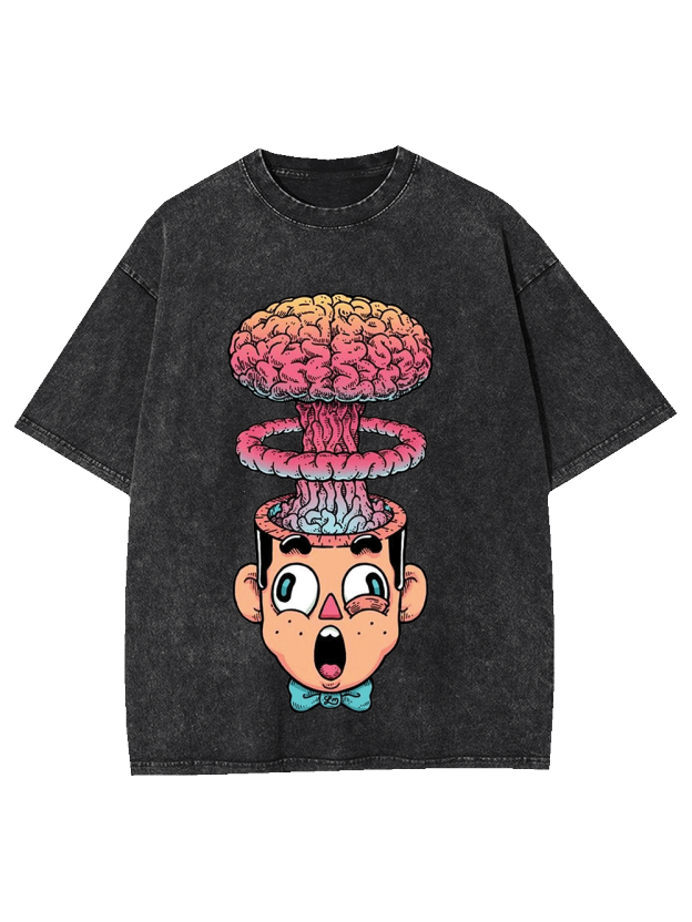 Brain Explosion Washed Tshirt