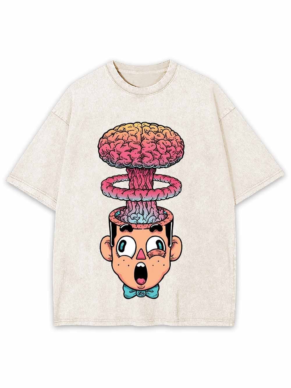 Brain Explosion Washed Tshirt