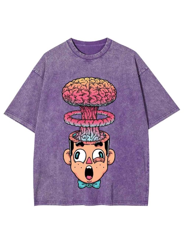 Brain Explosion Washed Tshirt