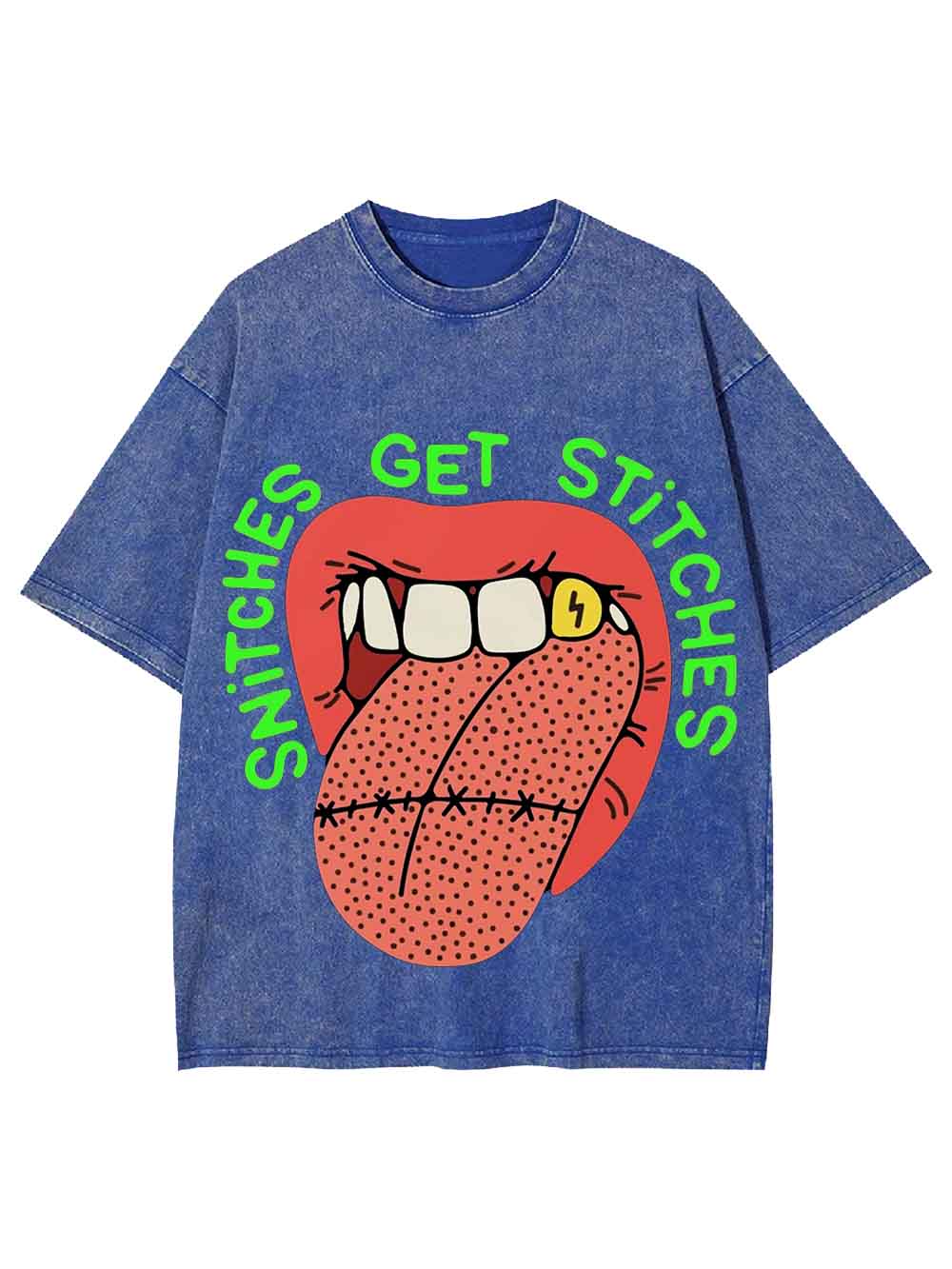 Snitches Get Stitches Washed Tshirt