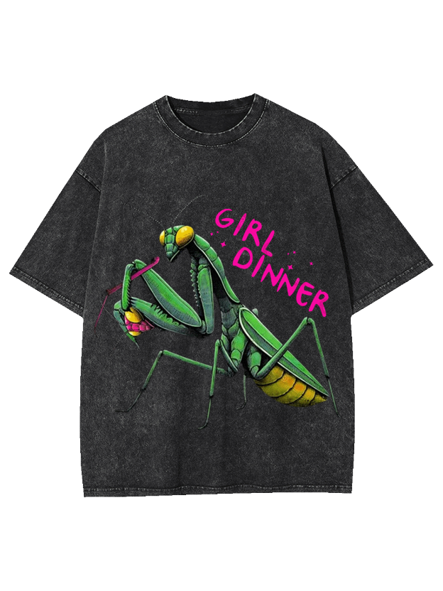 Girl Dinner Washed Tshirt