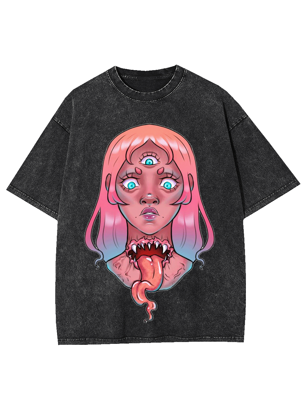 Triple Eye Witch Washed Tshirt