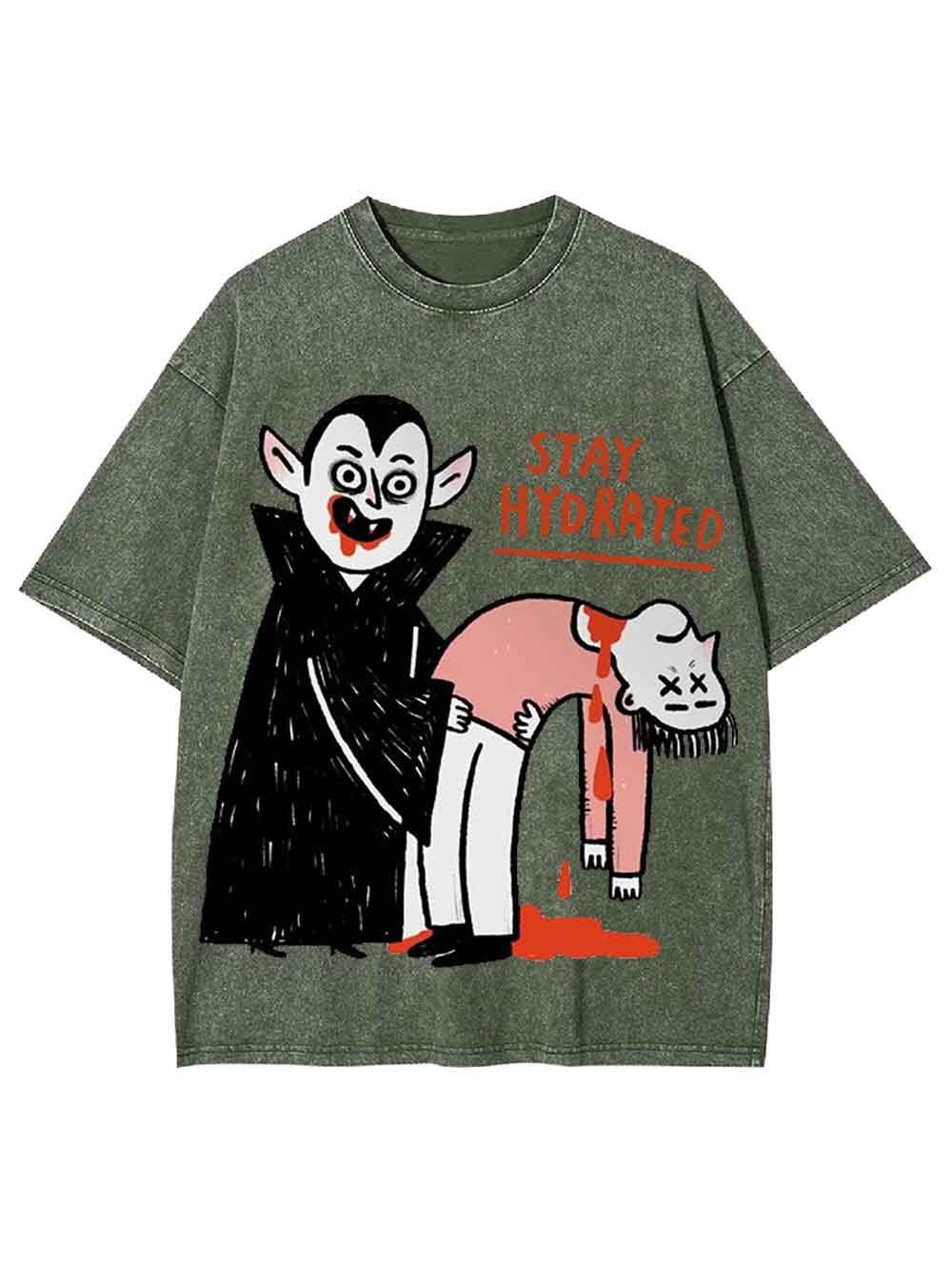 Stay Hydrated Washed Tshirt