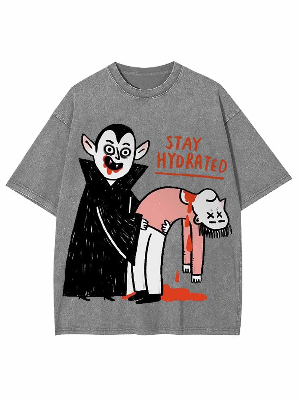 Stay Hydrated Washed Tshirt