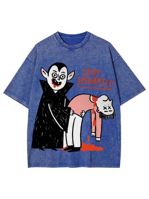 Stay Hydrated Washed Tshirt