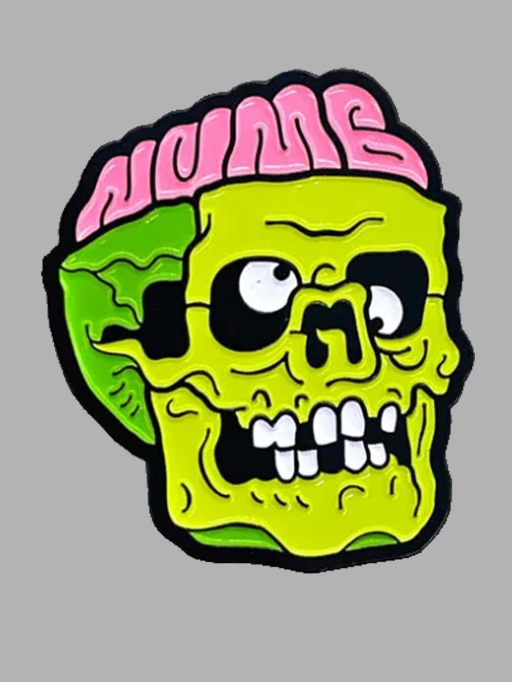Neon Mind Skull Washed Tshirt