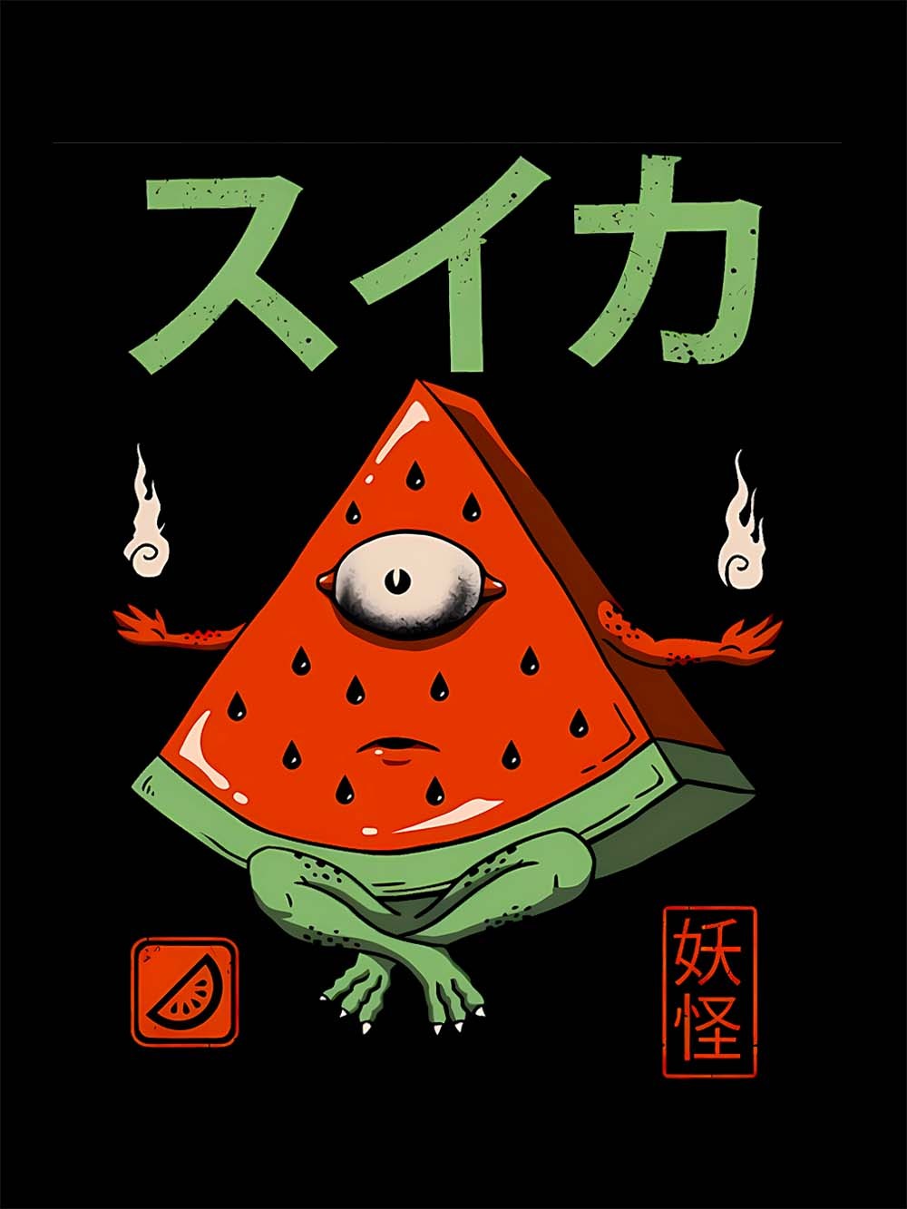 WATERMELON YOKAI WASHED TSHIRT