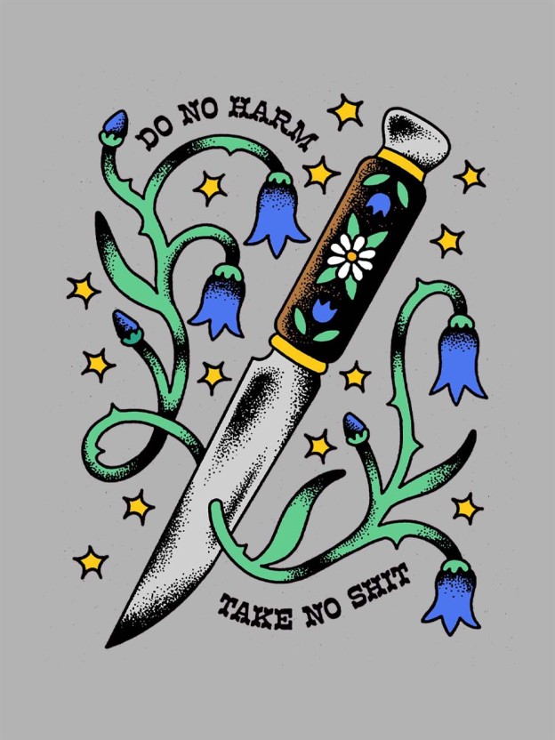 DO NO HARM TAKE NO SHIT WASHED TSHIRT