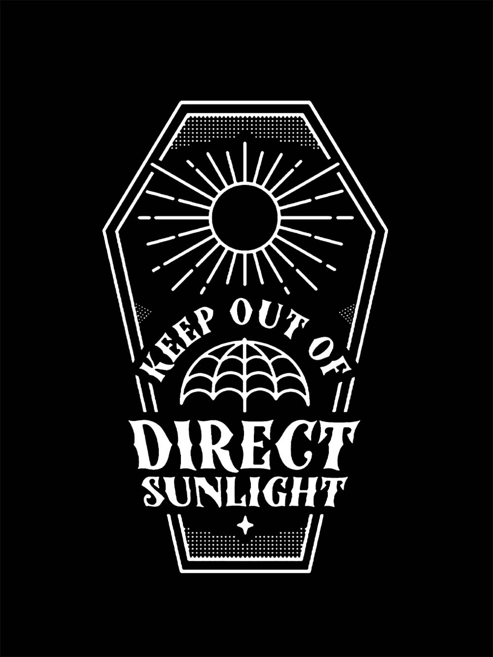 Keep Out Of Diregt Sunlight Washed Tshirt