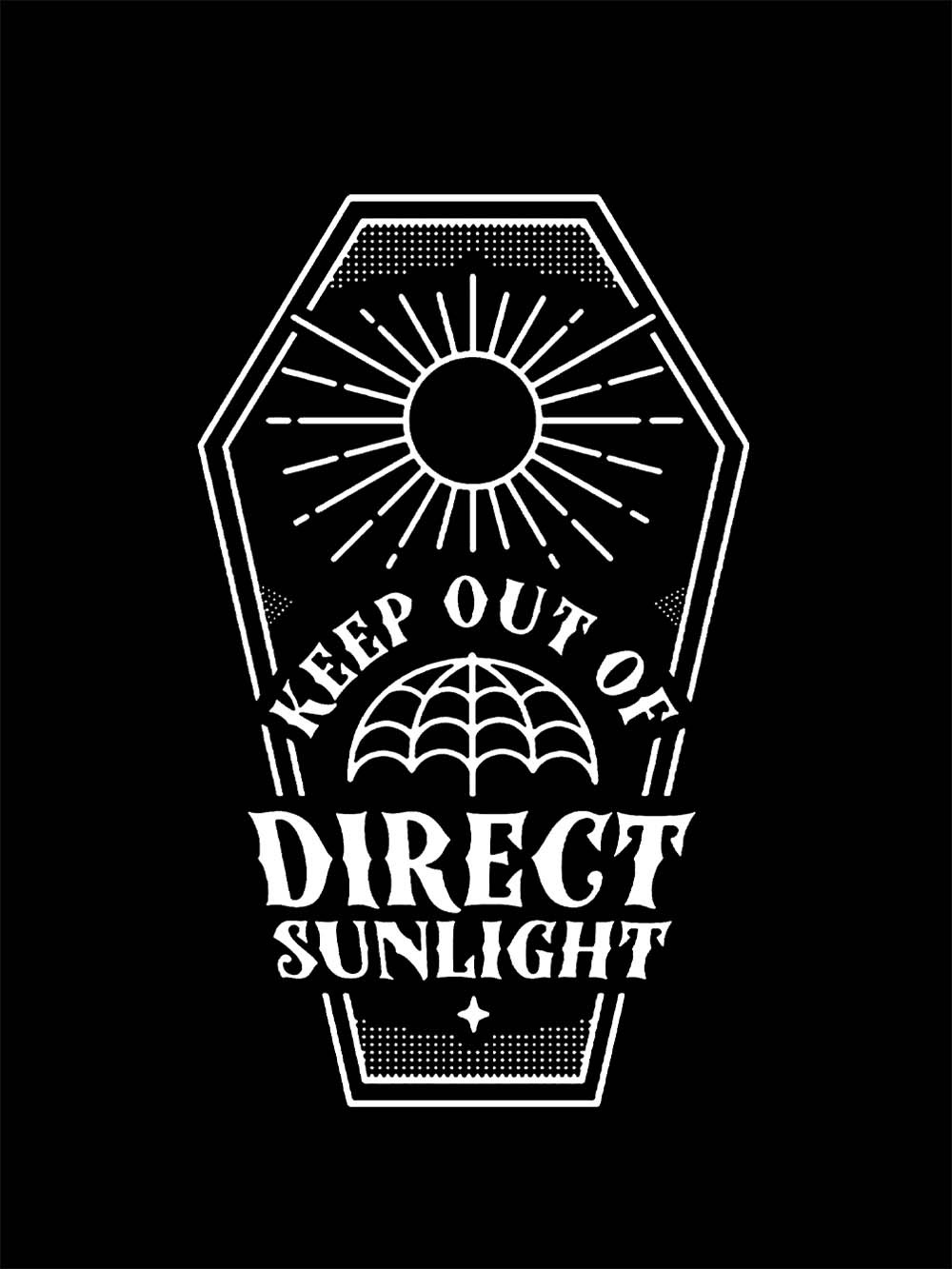 Keep Out Of Diregt Sunlight Washed Tshirt