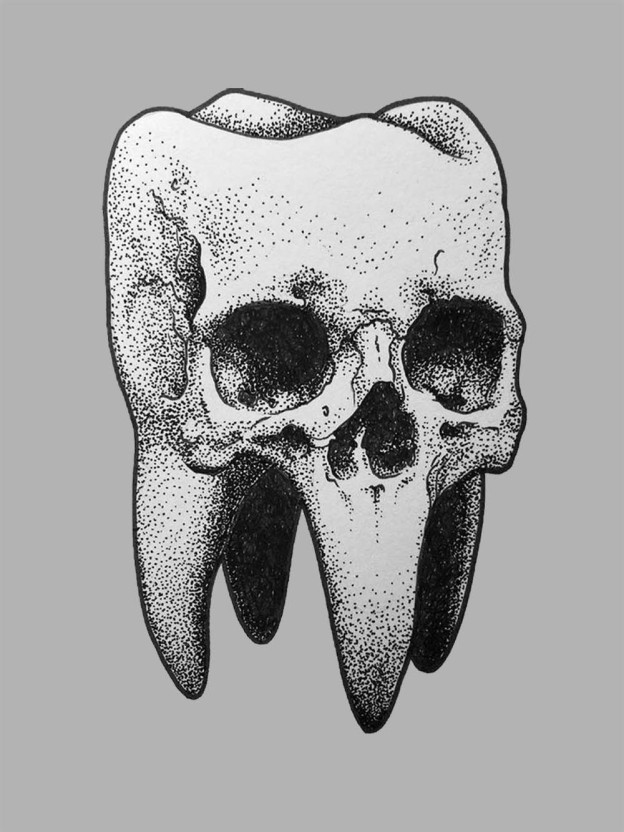 Tooth of Death Washed Tshirt