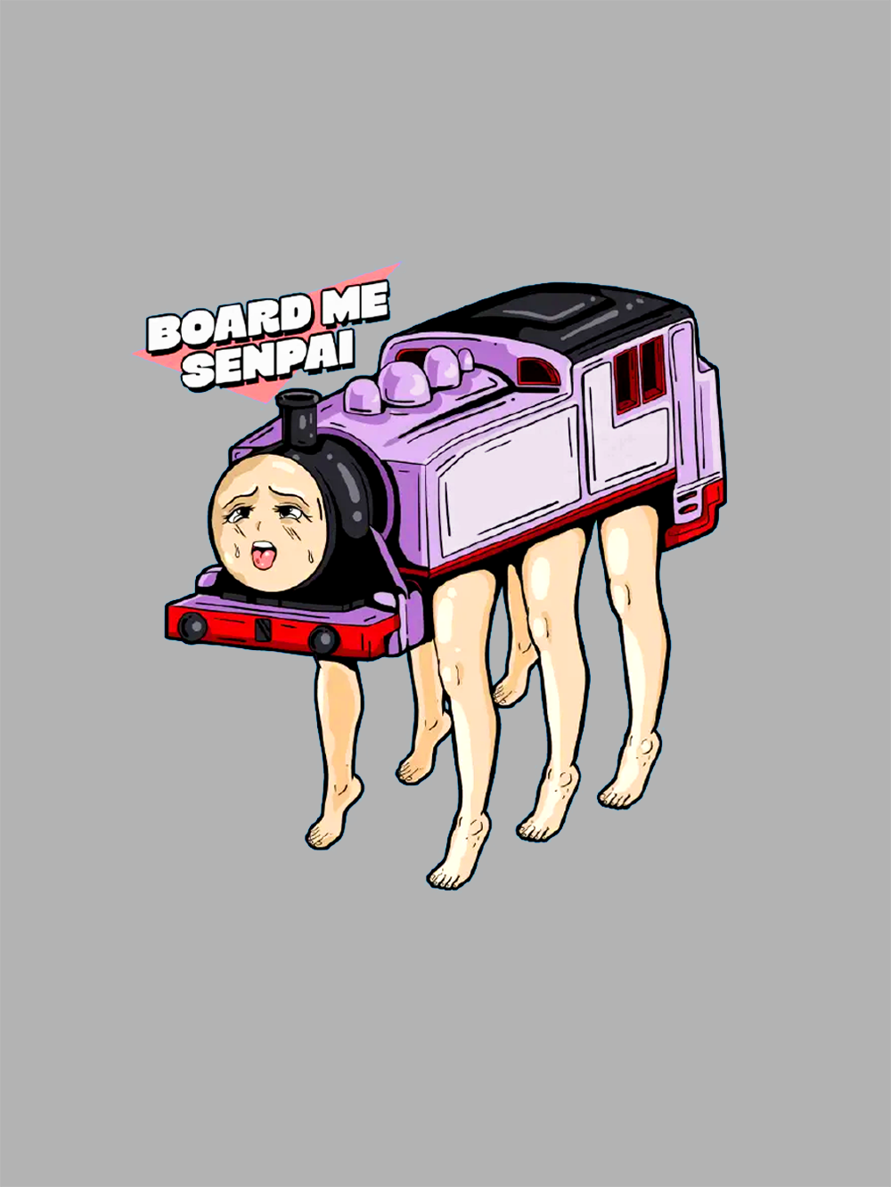 BOARD ME   SENPAI   Washed Tshirt