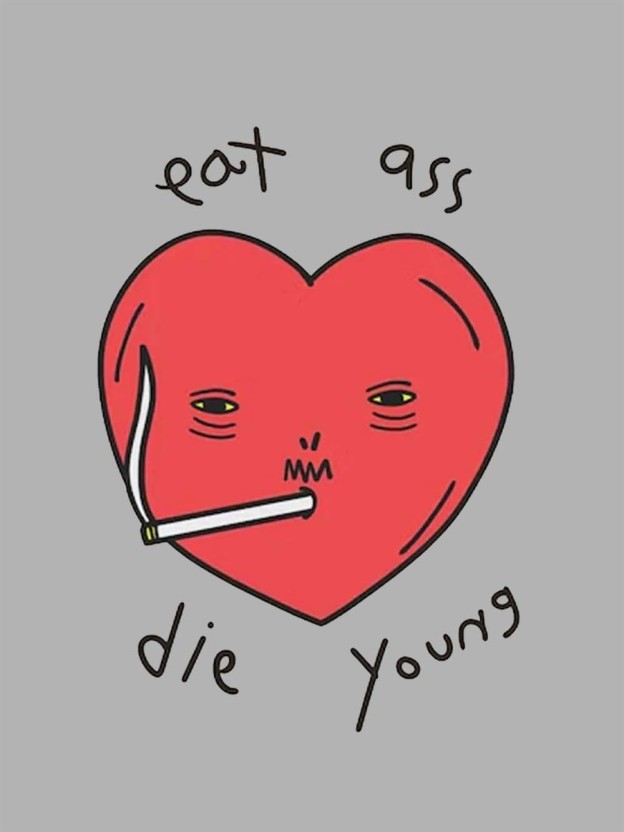 Eat Ass, Die Young Washed Tshirt