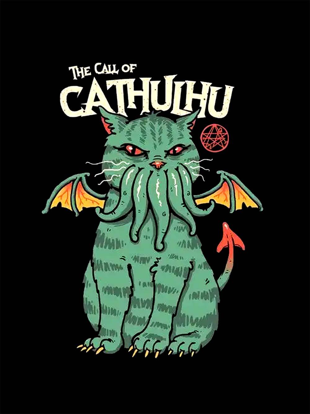 The Call of Cathulhu Washed Tshirt