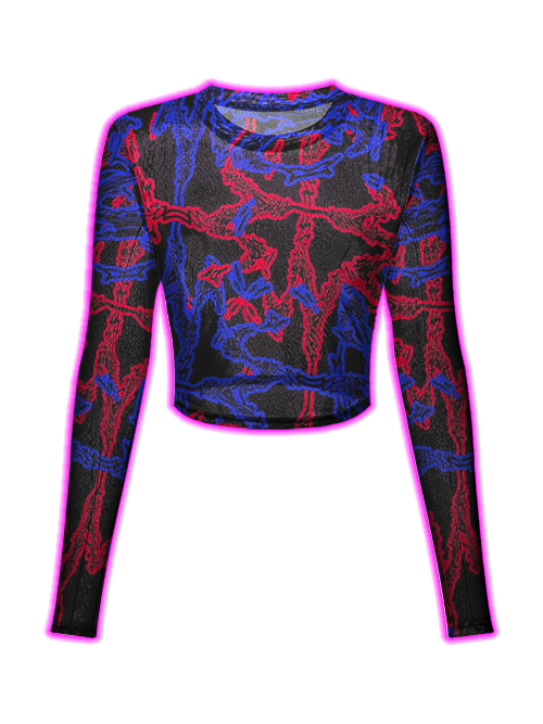 Barbed Vibes Mesh Top