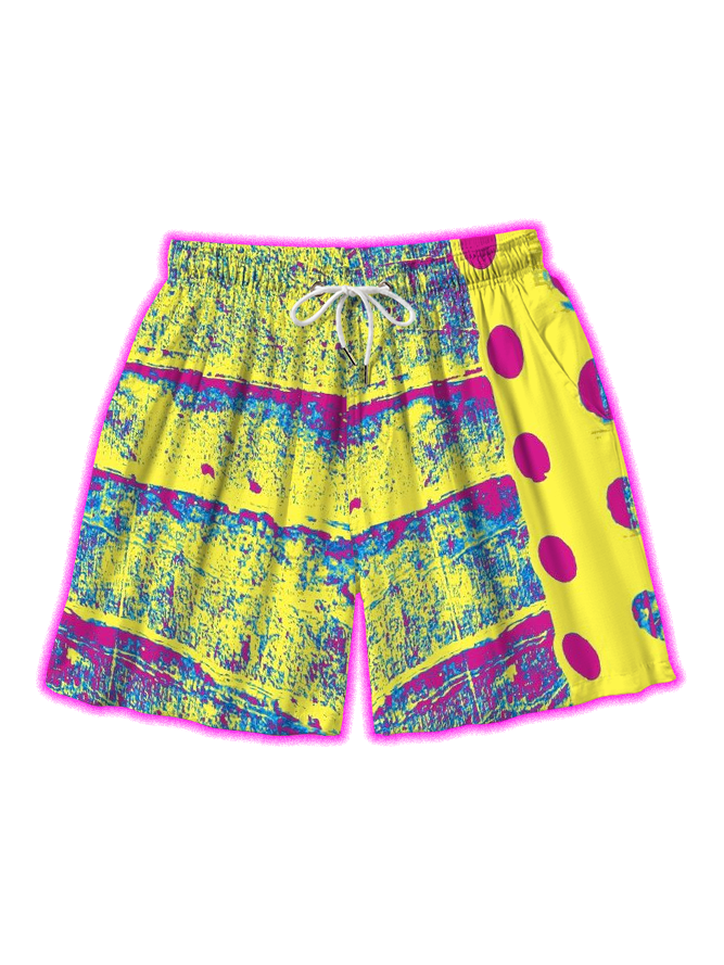 Retro Pop Vibes All Over Print Shorts-ClassyOutlaw Sale