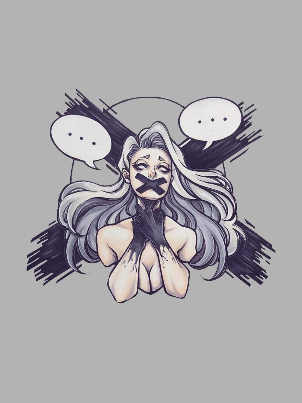 Silenced Emotions Washed Tshirt