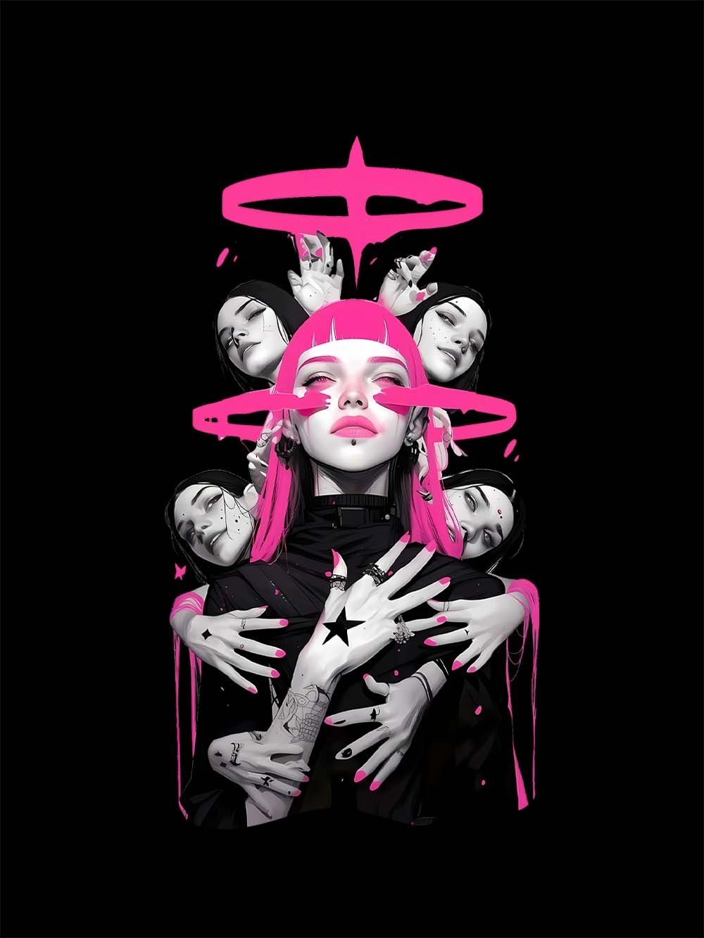 Neon Divinity Washed Tshirt