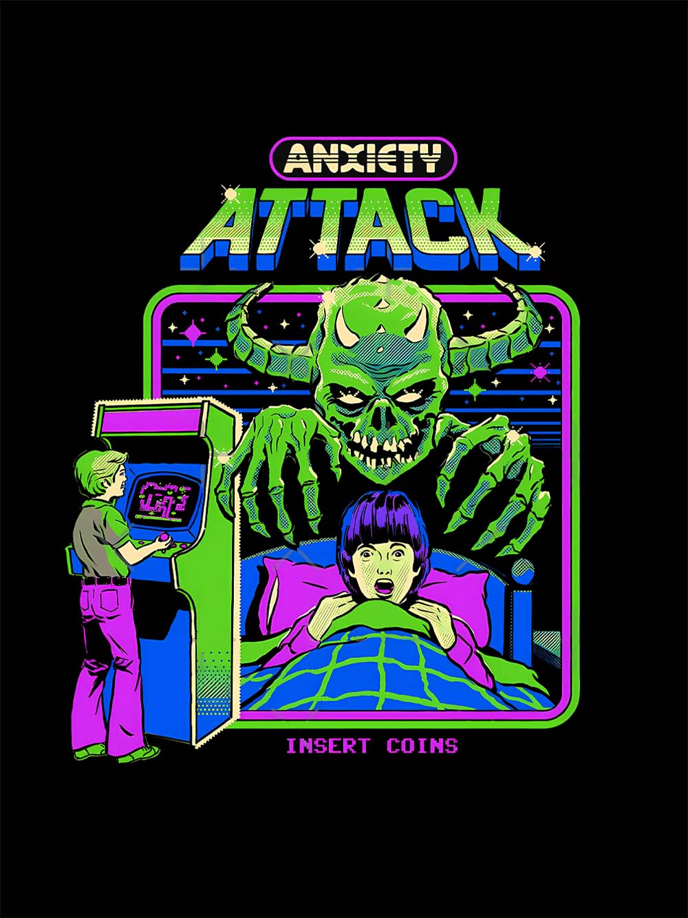 Anxiety Attack Washed Tshirt
