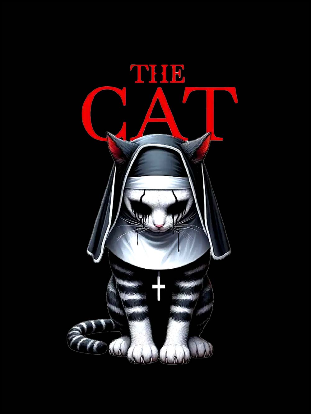 The Cat Nun Washed Tshirt