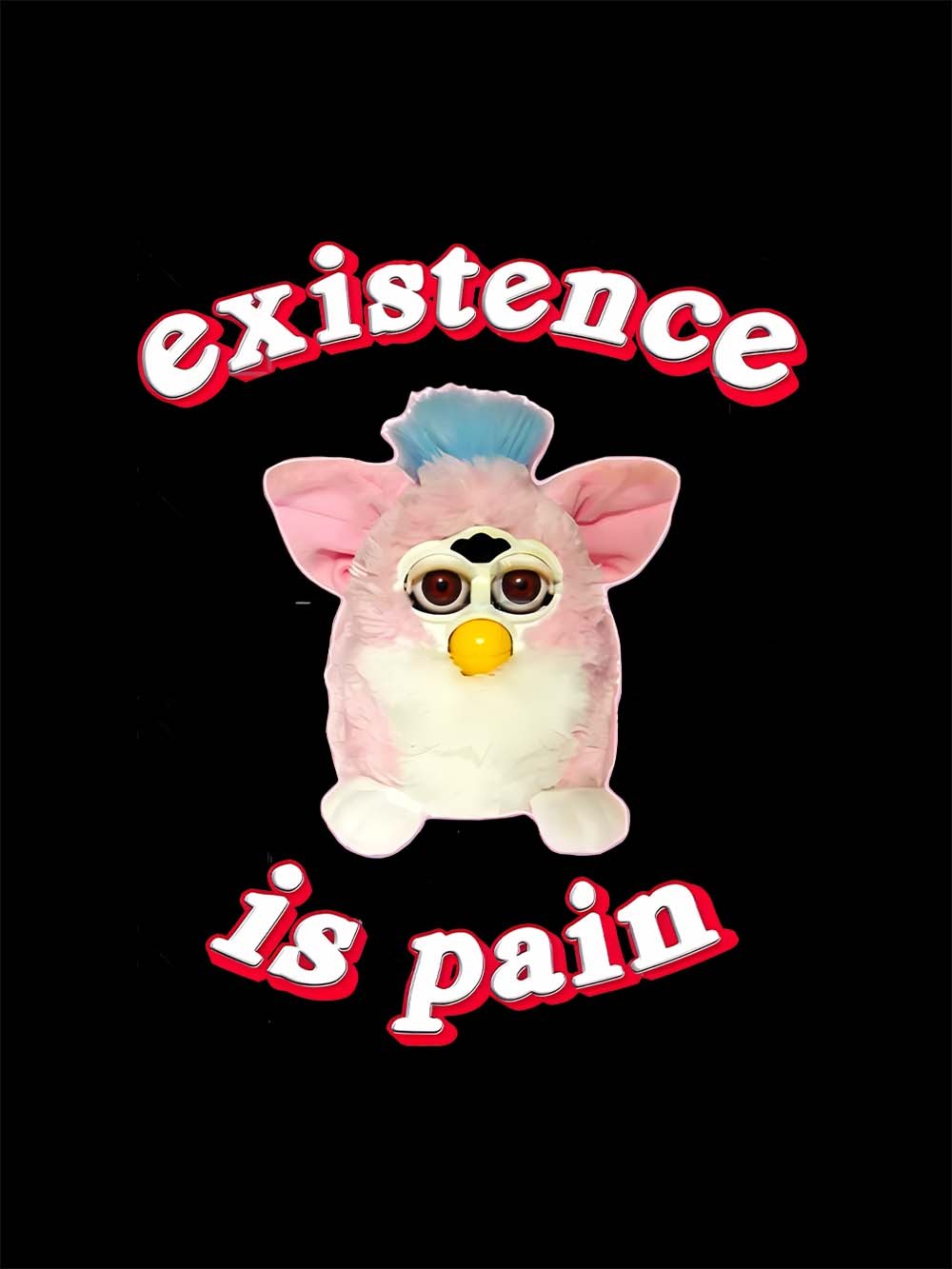 Existence Is Pain Washed Tshirt