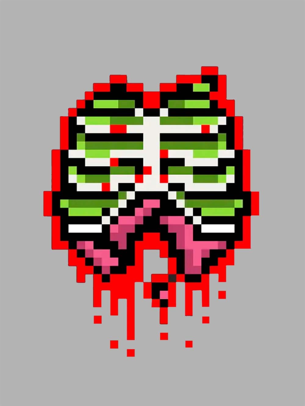 Pixel Ribs Washed Tshirt