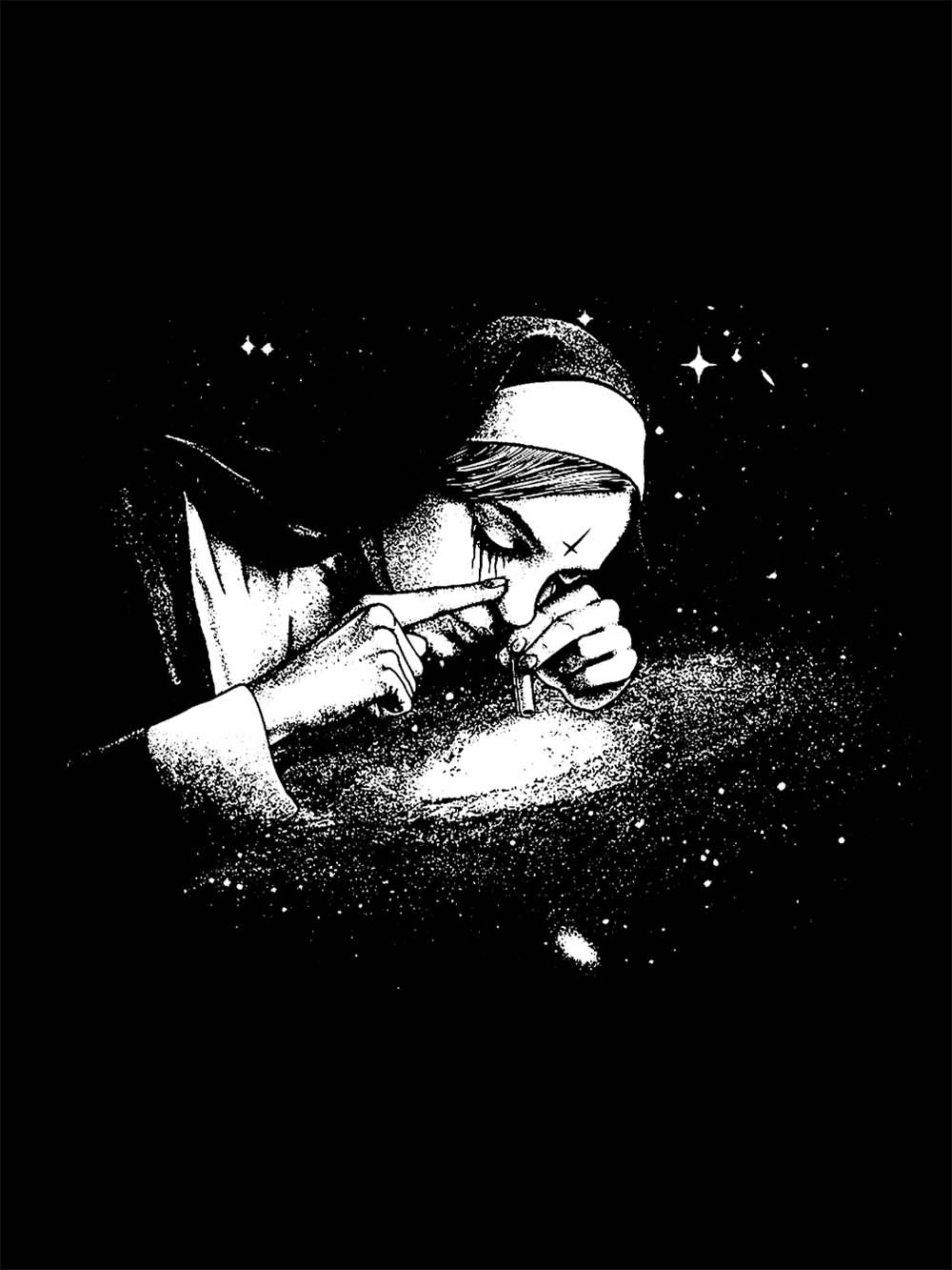 Nun Galaxy Washed Tshirt