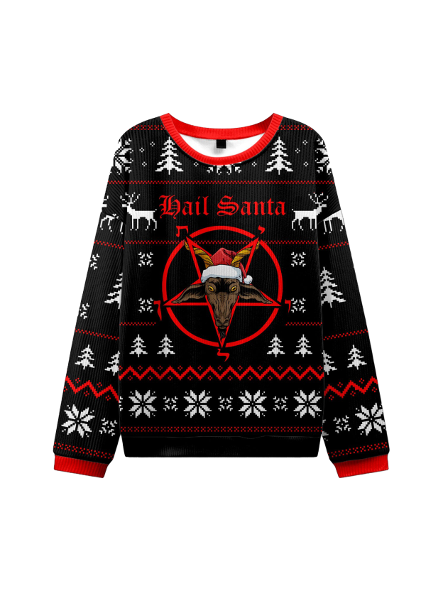HAIL SANTA UGLY CHRISTMAS SWEATSHIRT