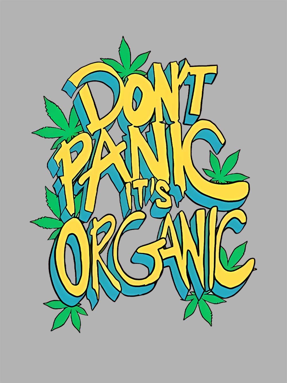 DON'T PANIC IT'S ORGANIC WASHED TSHIRT