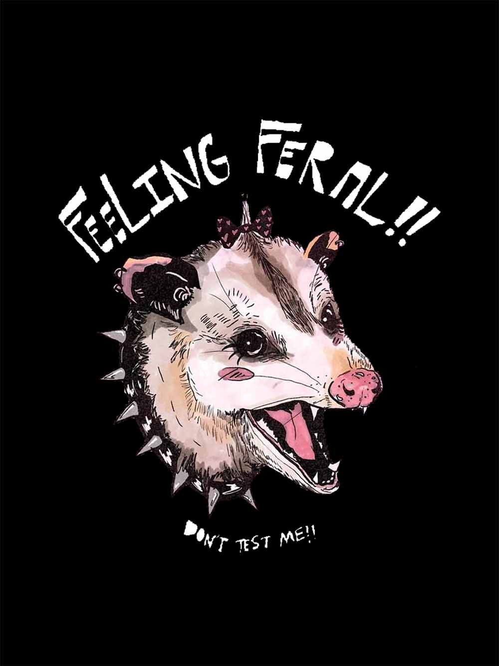 FEELING  FEROCIOUS WASHED TSHIRT