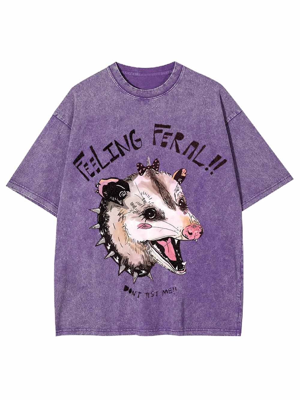 FEELING  FEROCIOUS WASHED TSHIRT