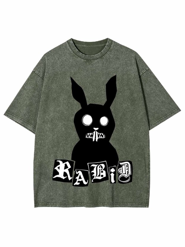 DARK RABBIT WASHED TSHIRT