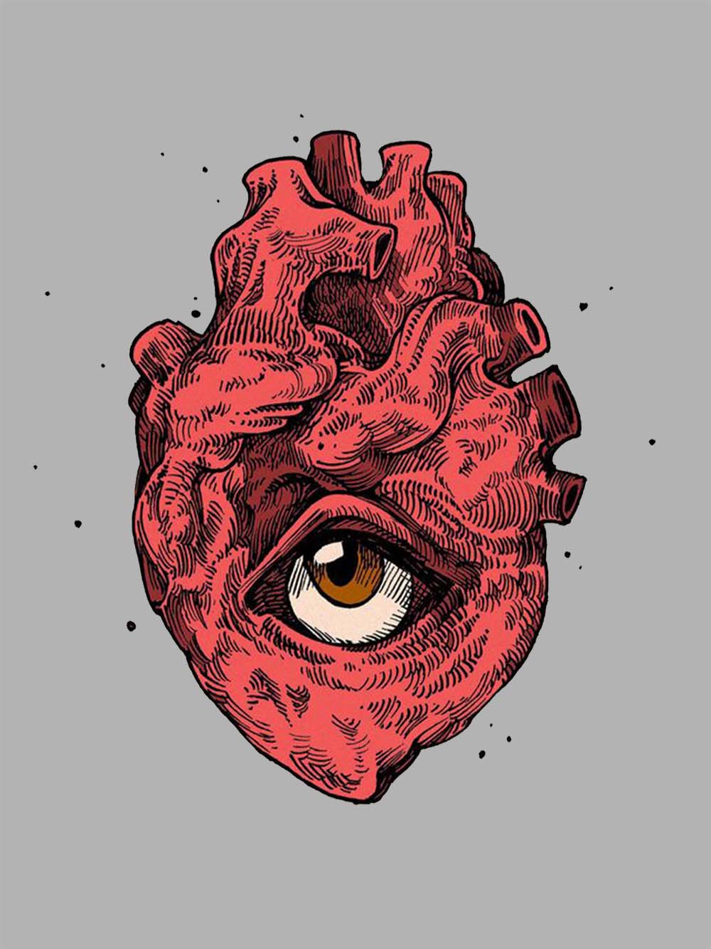 Heart Vision Washed Tshirt