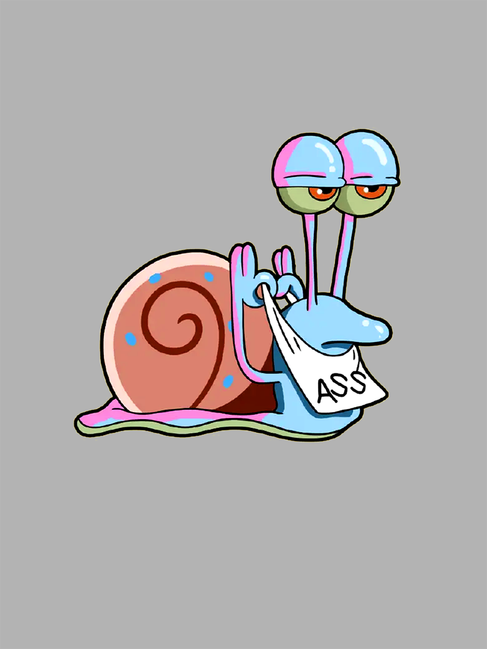 Sassy Snail with Attitude Washed Tshirt