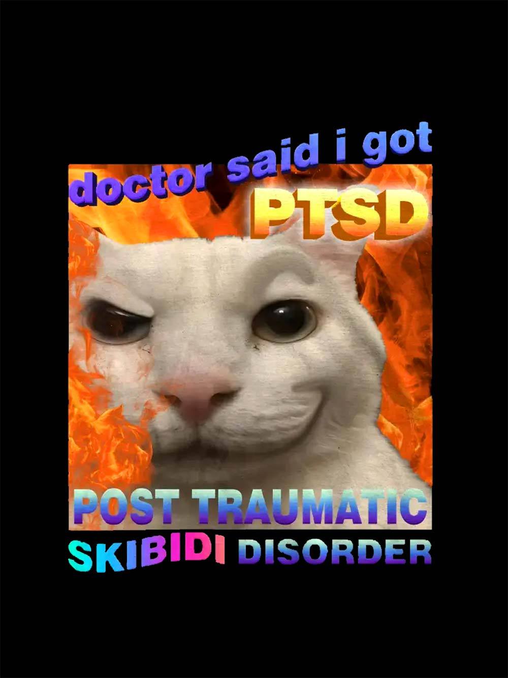 Post Traumatic Skibidi Disorder Washed Tshirt