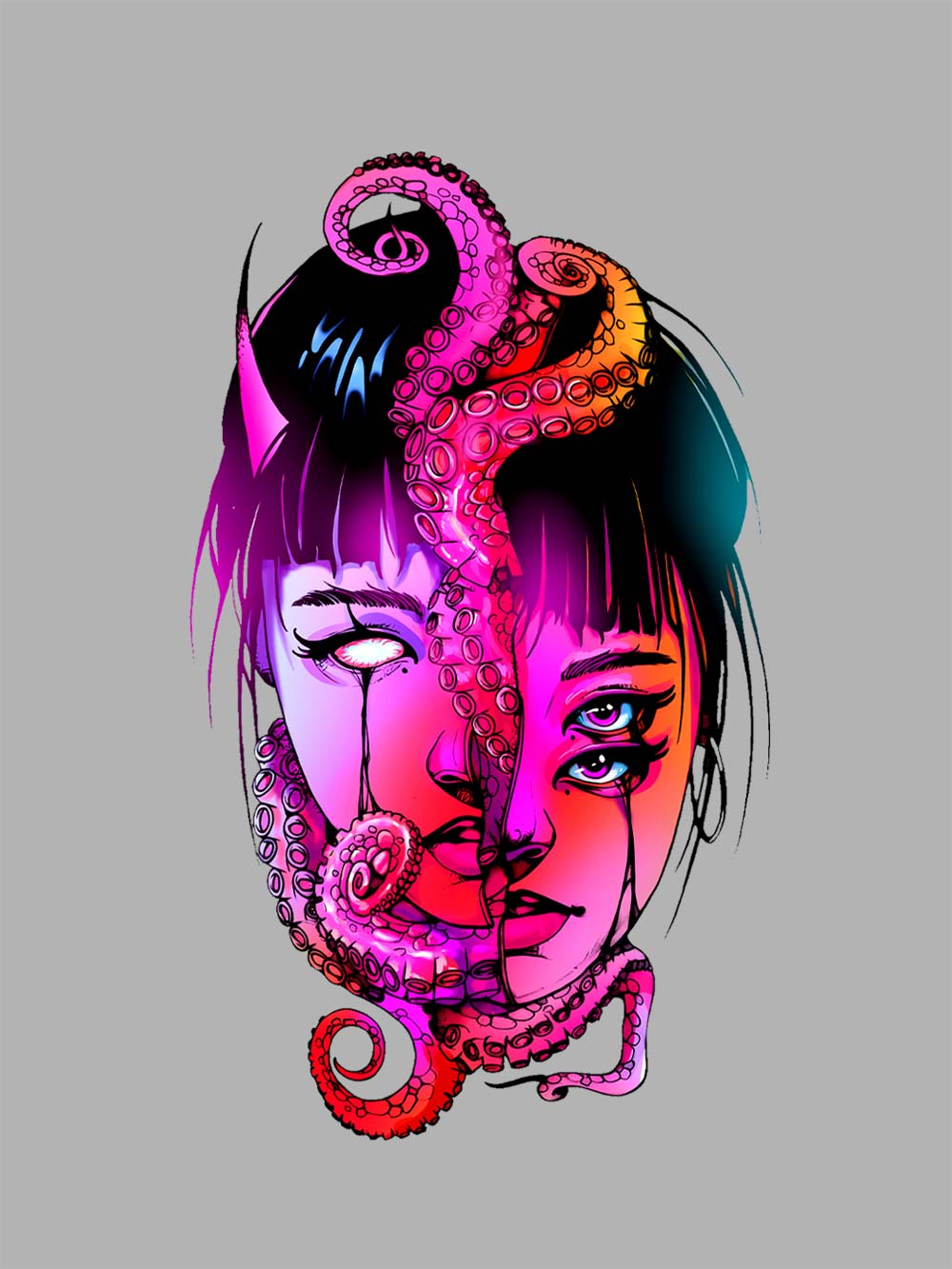 Duality of the Abyss Washed Tshirt